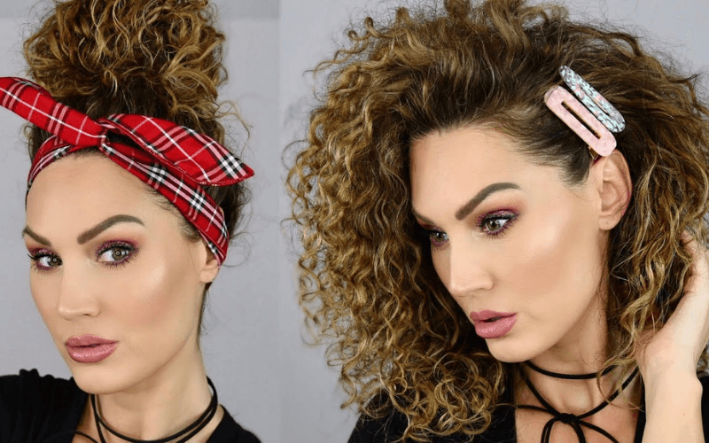hairstyles-for-curly-hair-with-accessory